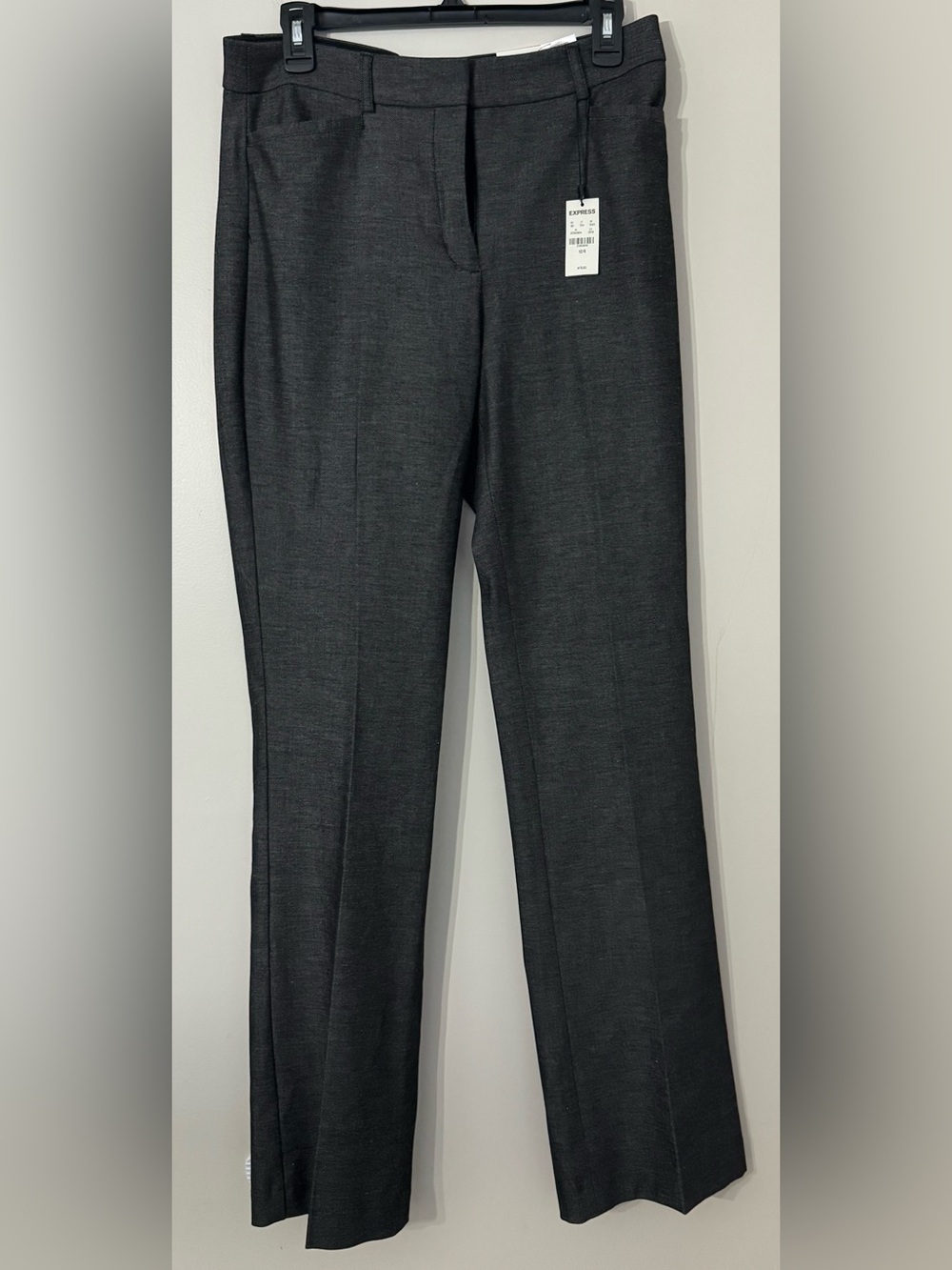 Express Women's Dark Gray Wide Leg Dress Pants